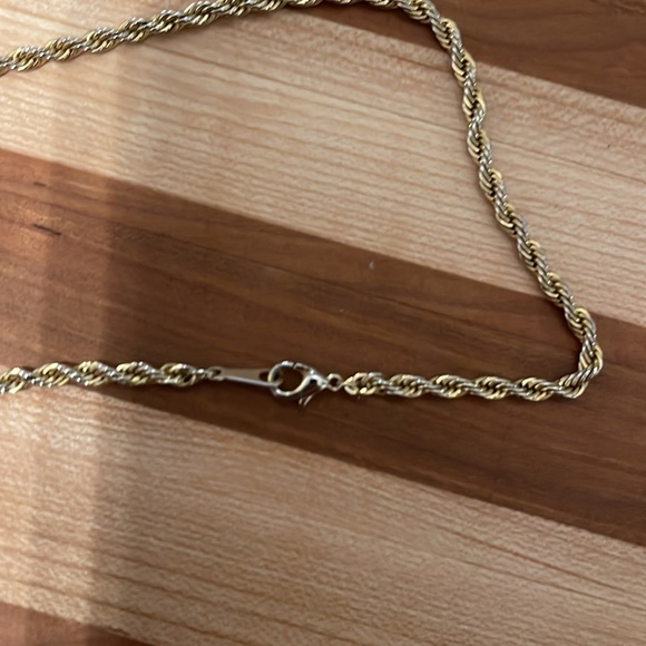 Jewelry | Vintage 14k 585 Yellow White Gold Michael Anthony Rope Open ...